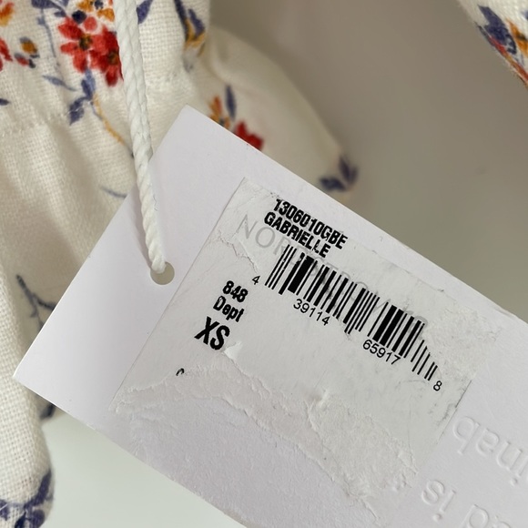 REFORMATION Carmelo Gabrielle Linen Floral Wrap Mini Dress - Picture 11 of 16